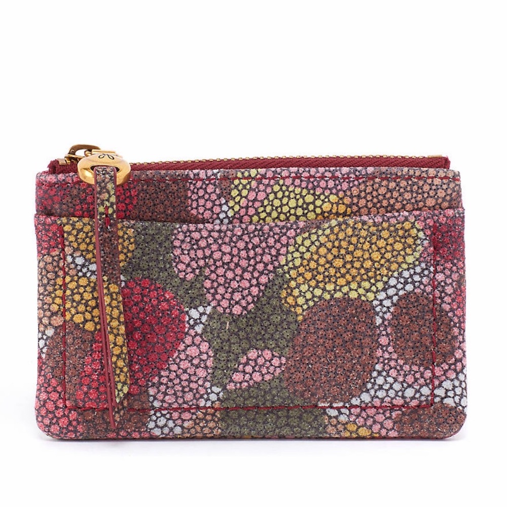 Pink beautiful design HOBO Hobo lumen card case abstract foliage NWT